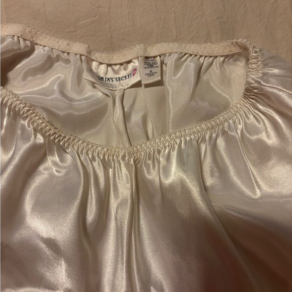 Victoria's Secret White Satin Lace Chemise Set - Picture 3 of 6